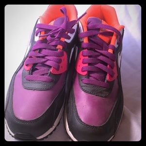 White purple pink orange Nike air max